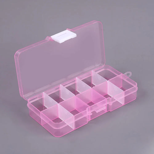 Nail Storage Box Plastic Drawer Style Easy to Clean Desktop