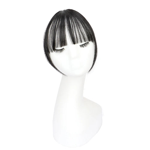 Synthetic Fake Invisible Air Bangs Hair Extension Front Fringes
