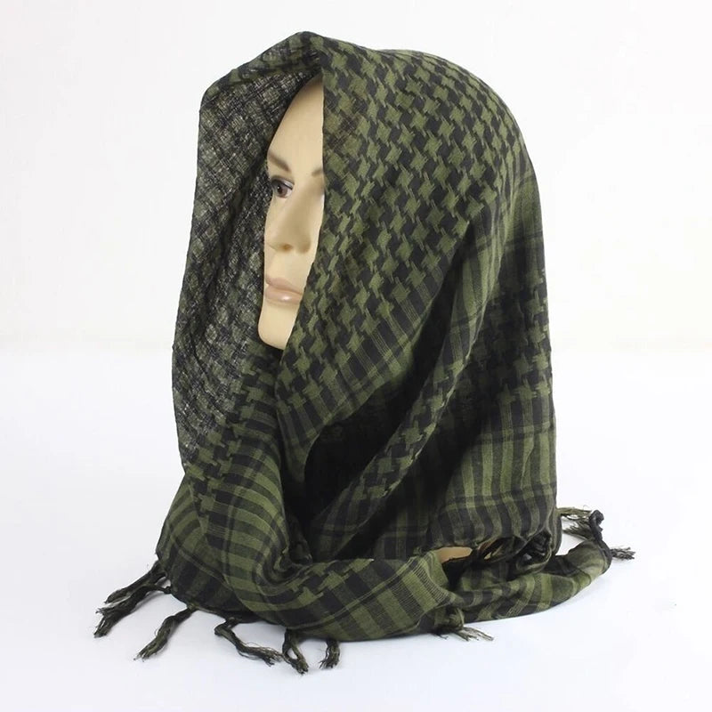 Fashion Military Fashion Lightweight Army Plaid Scarf Unisex Tactical