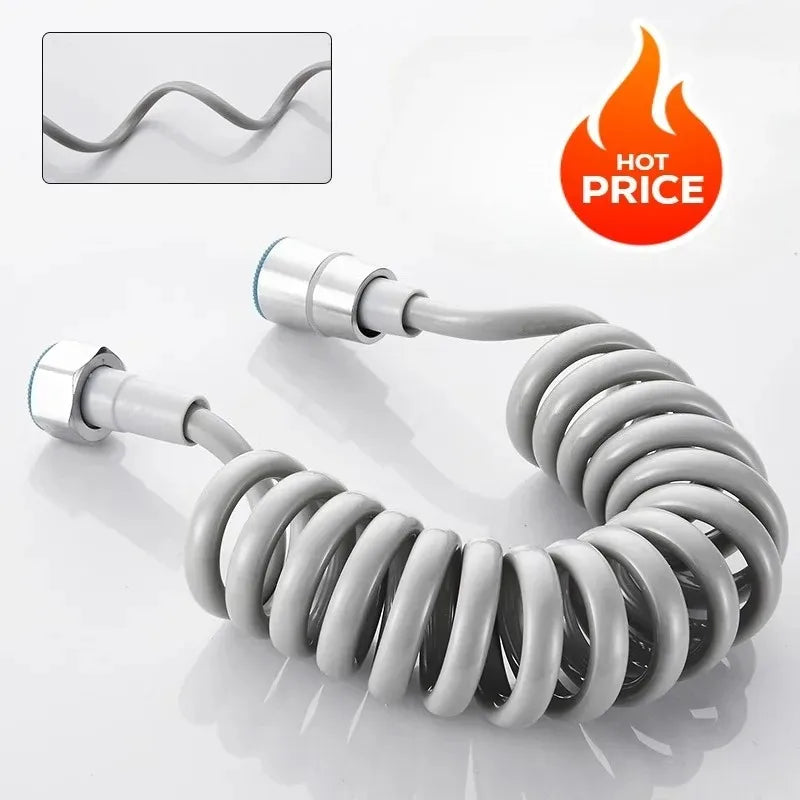 2m 3m 5m Spring Shower Hose Meters Water Plumbing Hose Plastic
