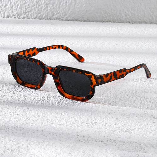 New Men Vintage Rectangle Frame Sunglasses Fashion Retro Sun Glasses