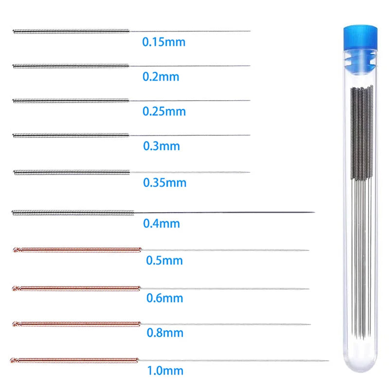 3D Printer Nozzle Cleaning Kit 0.2/0.3/0.4/0.5/0.6/0.8/1.0mm Stainless