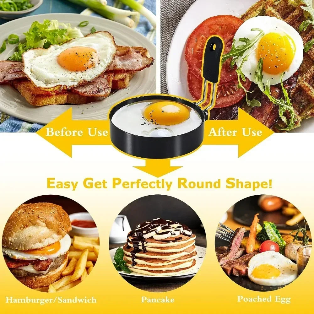 Anti-scald Egg Fried Ring Professional Stainless Steel Nonstick Round