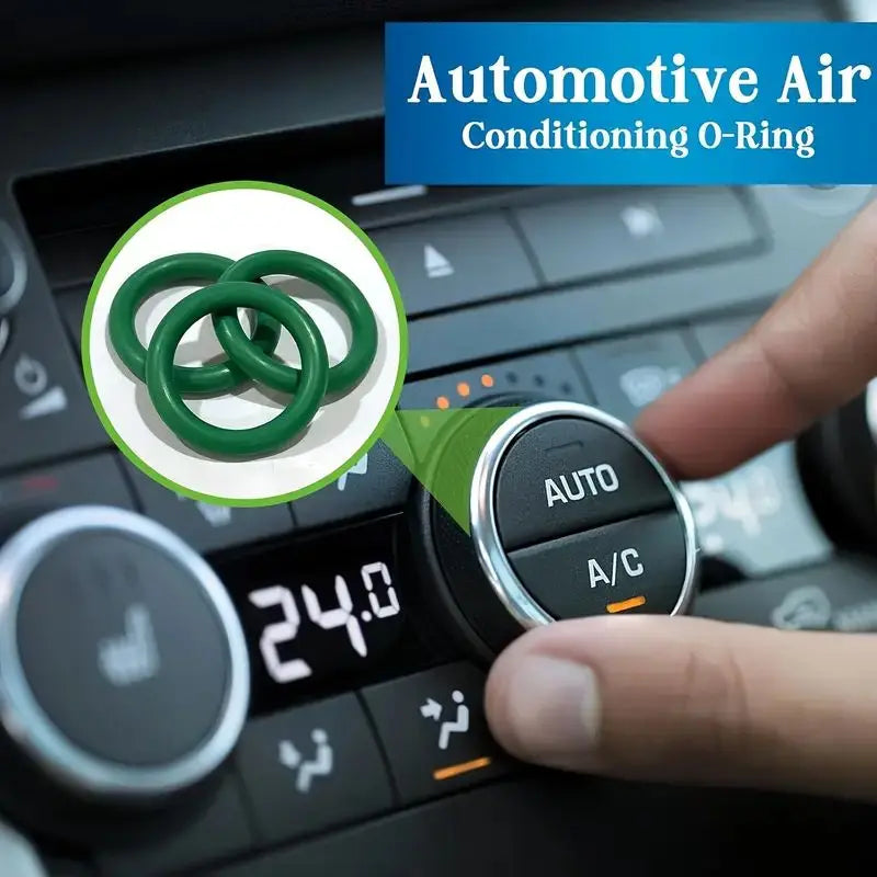 595pcs Air Conditioning O Ring Kit, 36 Size Seal Rubber O-Rings