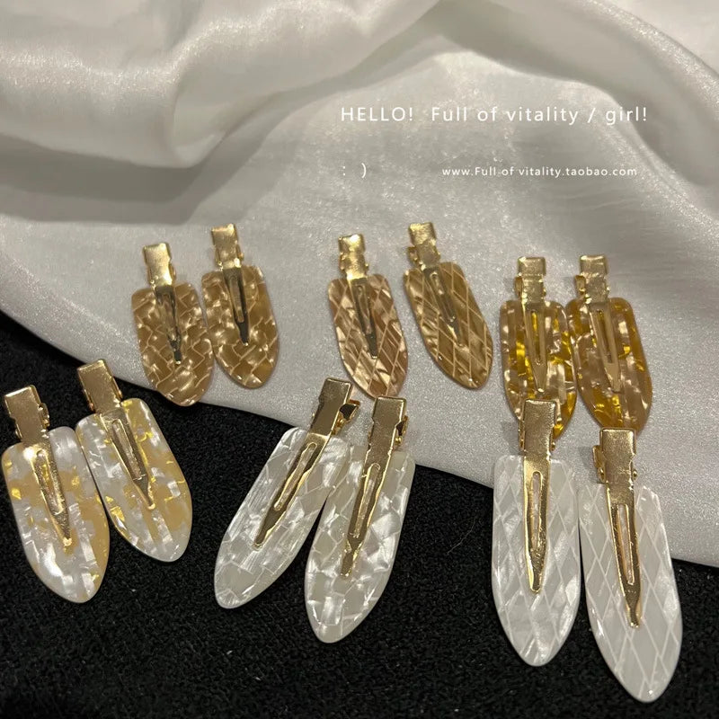 Korea acetic acid seamless hairpin side bangs broken hair one word
