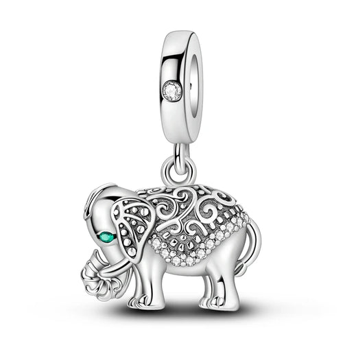 925 Sterling Silver Charms Beads Pendant Tree of Life Dog Elephant