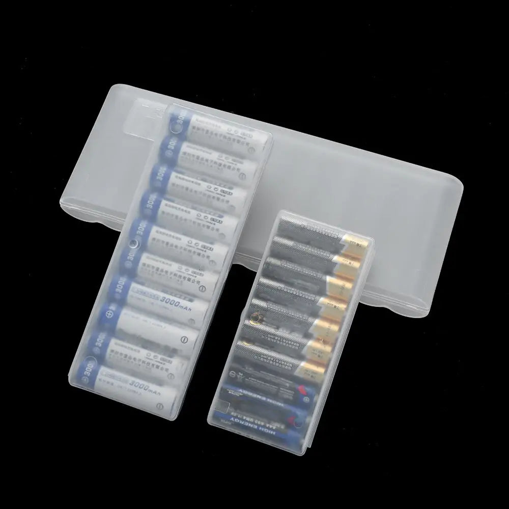 10 Slot Plastic Hard Container Case Battery Storage Box For