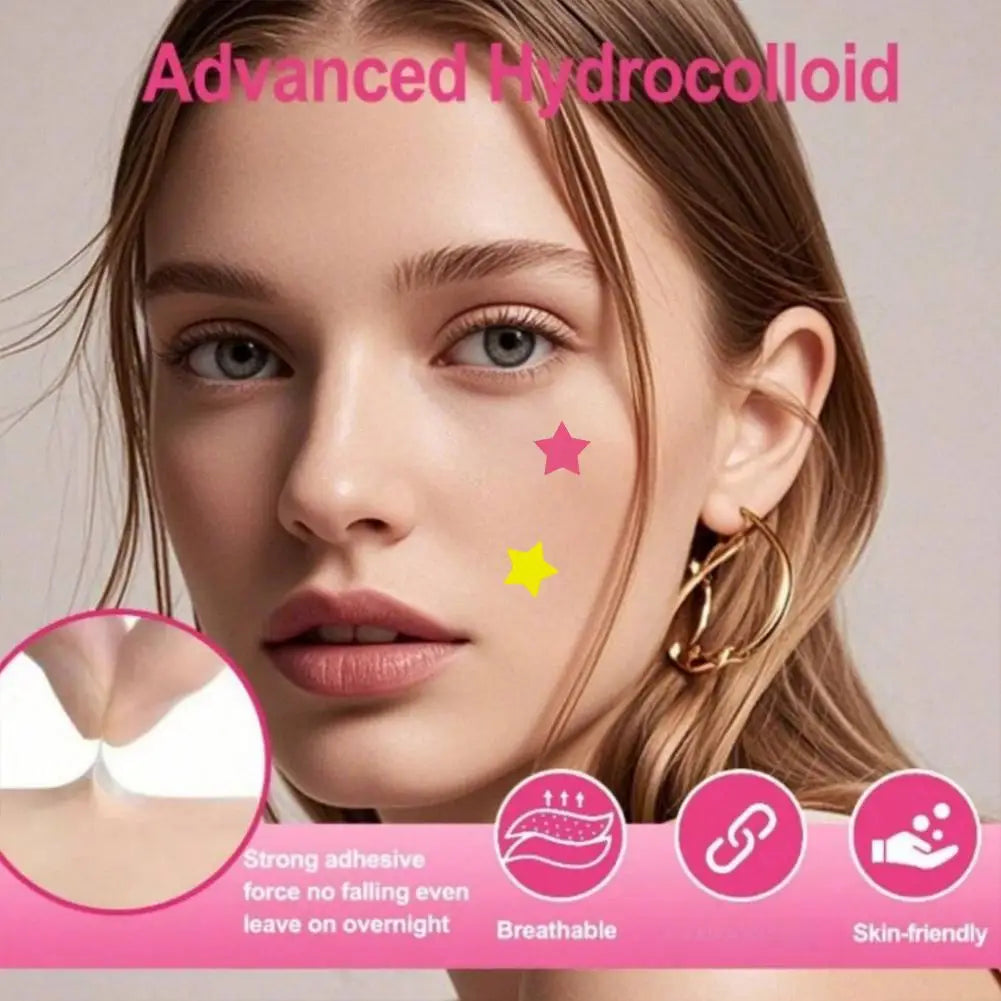 1400pcs Colorful Star Pimple Removal Sticker Invisible Breathable