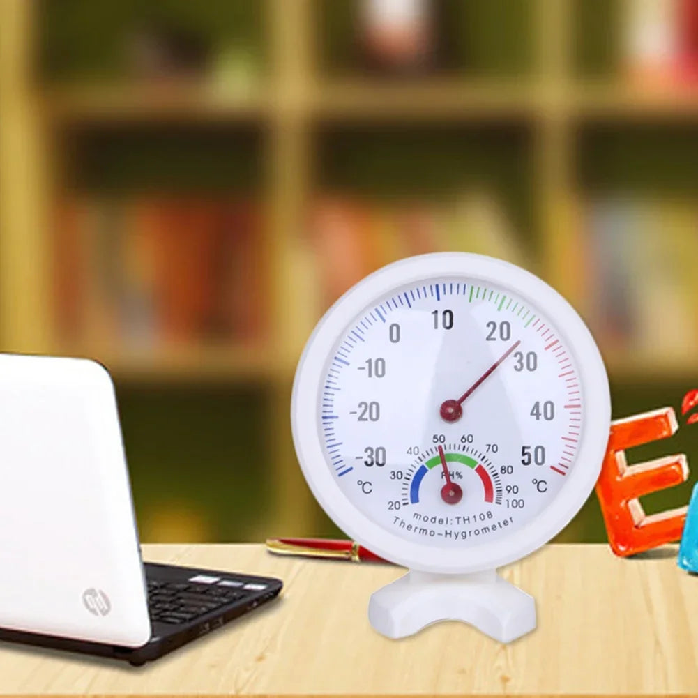Decorative Bell-Style Humidity/Temperature Gauge - Analog Hygrometer