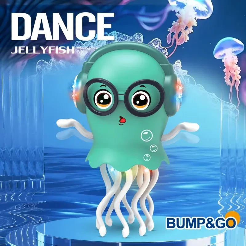 Interactive Dancing Octopus Toy, Smart Auto-Dancing with LED Lights,