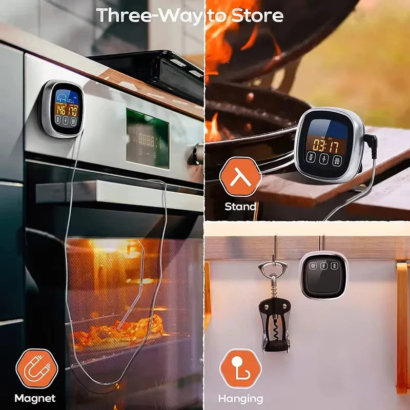 Digital meat kitchen thermometer stainless waterproof meat temperature