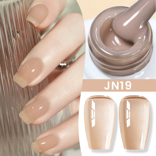 BORN PRETTY 83 Colors 10ml Jelly Nude Gel Nail Polish Autumn Amber