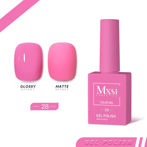 Mxsi 15ml Gel Nail Polish Neon Brown Royal Blue Red Green Pastal Nude
