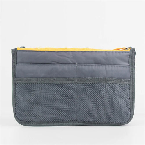 Multifunctional Bi-fold Storage Bag Double Zipper Large Capacity