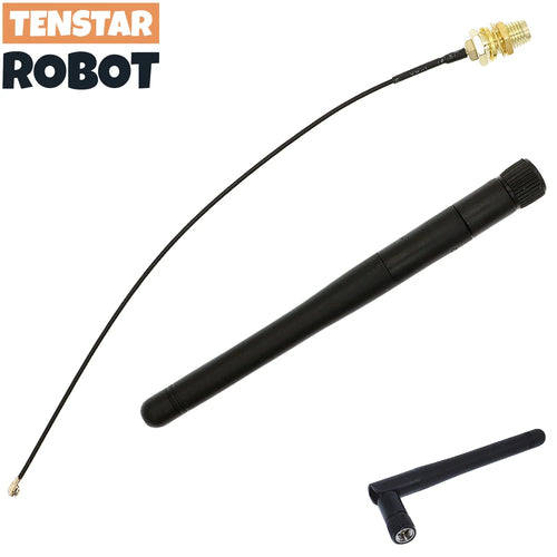 TENSTAR 2.4G Antenna Folded Bluetooth Wifi Module ZigBee SMA to IPEX