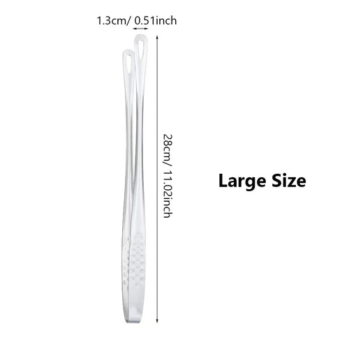 Long Stainless Steel Kitchen Tongs Non-Slip Heat Resistant BBQ Grill