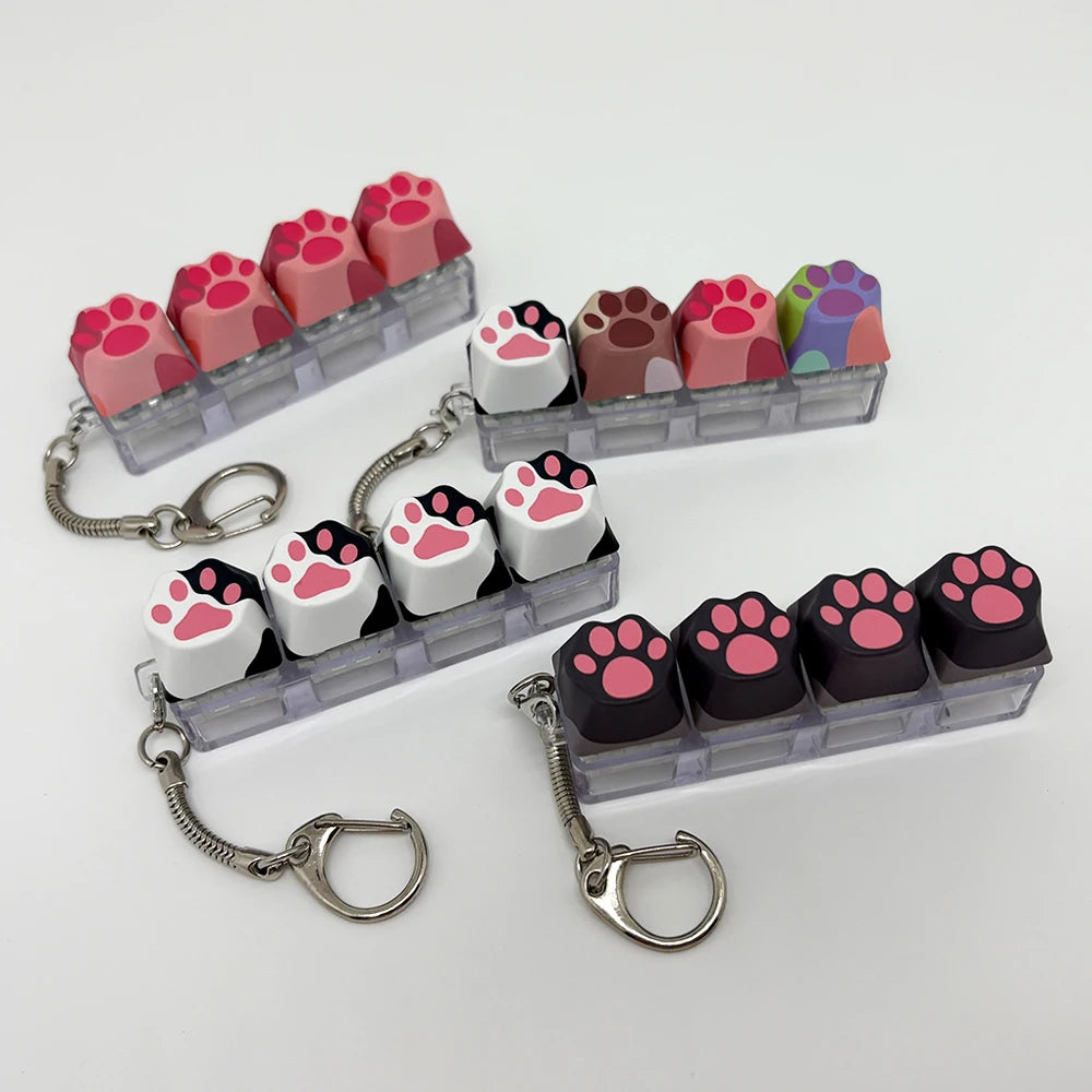 Cat Claw Keychain Key Ring Pendant Mobile Phone Backpack Pendant