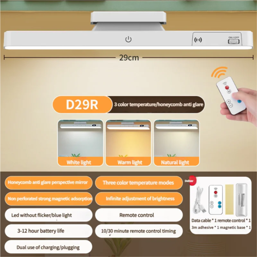 Smart Touch Table Lamp Magnetic Desk Lamp Bulit-in 2000mAh Battery for