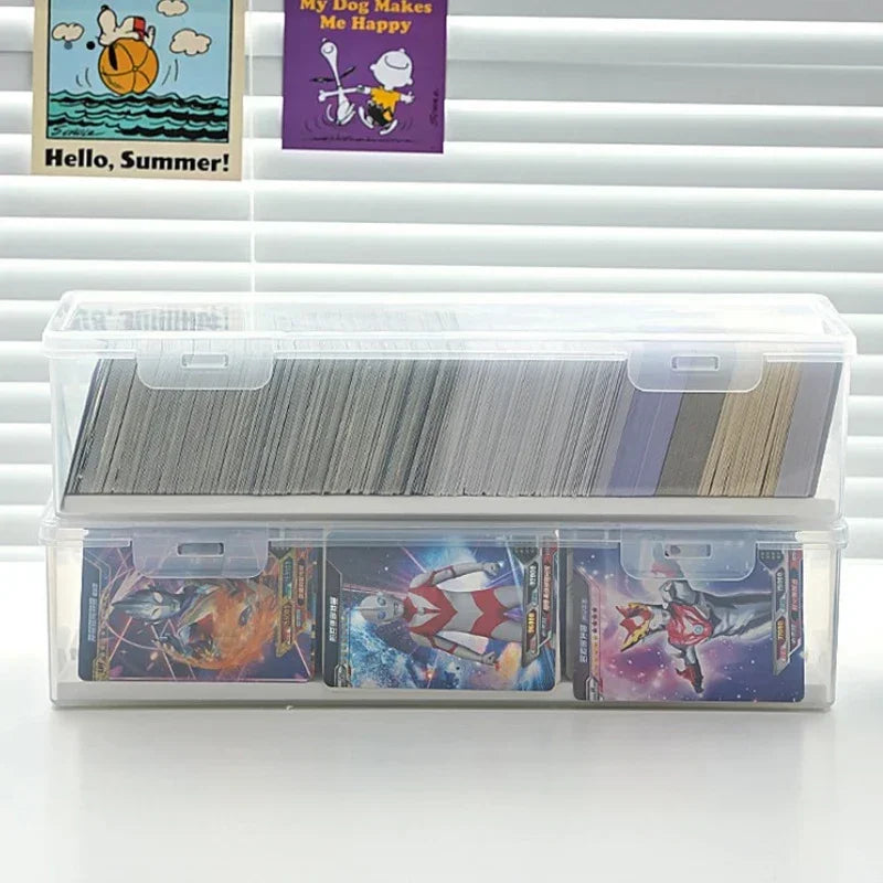 Clear Plastic Compartmentalized Organizer Box Holds 550+ Game Cards