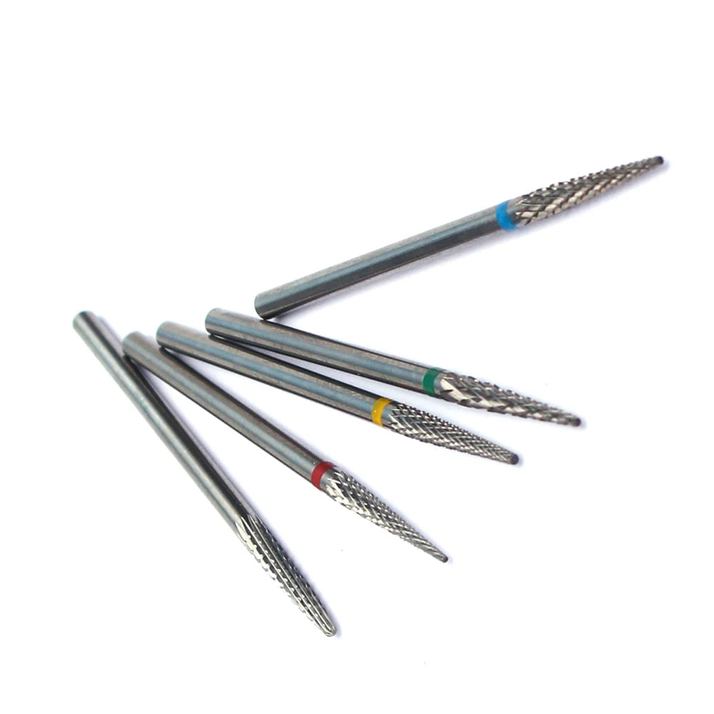 1pc Carbide Tungsten Nail Drill Bit Rotate Burr Milling Nail Cutter