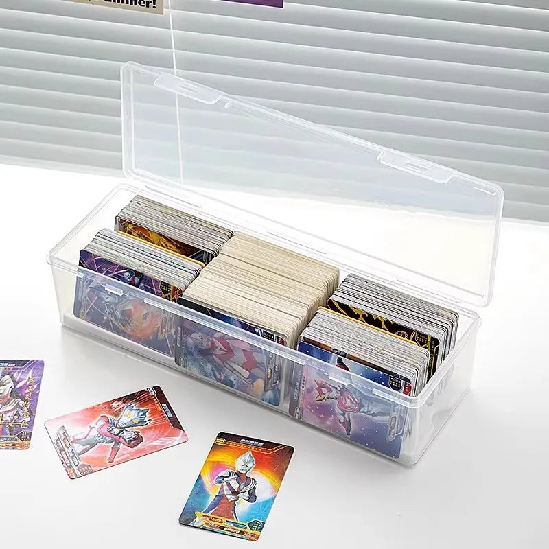 Clear Plastic Compartmentalized Organizer Box Holds 550+ Game Cards