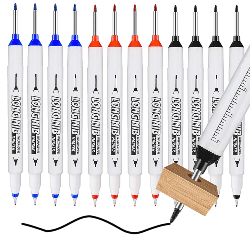 20mm Double-Tip Deep Hole Long Head Nib Markers For Metal Pen