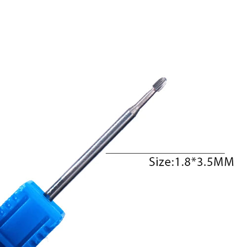 1pc Carbide Tungsten Nail Drill Bit Rotate Burr Milling Nail Cutter