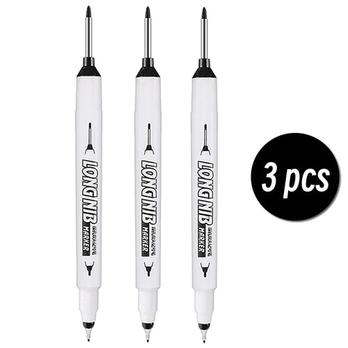 20mm Double-Tip Deep Hole Long Head Nib Markers For Metal Pen