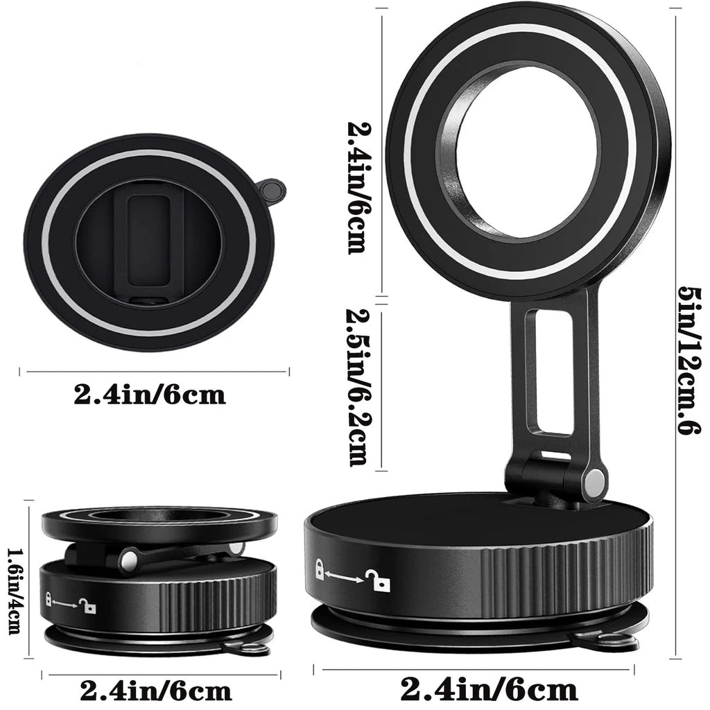 Super Strong N52 Magnetic Phone Holder, Upgraded ABS, 360° Rotatable