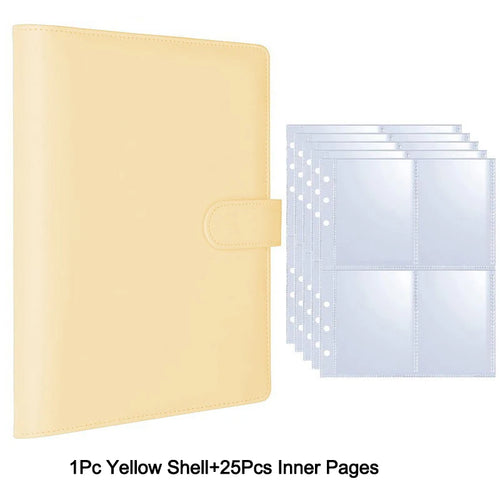 25pcs Page(4 Grids) Photo Card A5-Binder Kpop Photo Albums Idol Cards