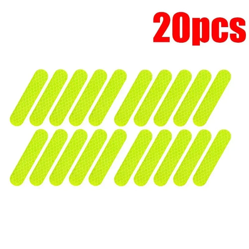 10-100Pcs Motorcycle Helmet Warning Reflective Stickers Night Safety