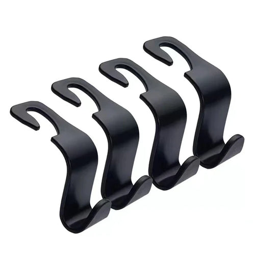 1/4Pcs Car Headrest Hooks Hanger for Bags Seat Back Organizer Holder