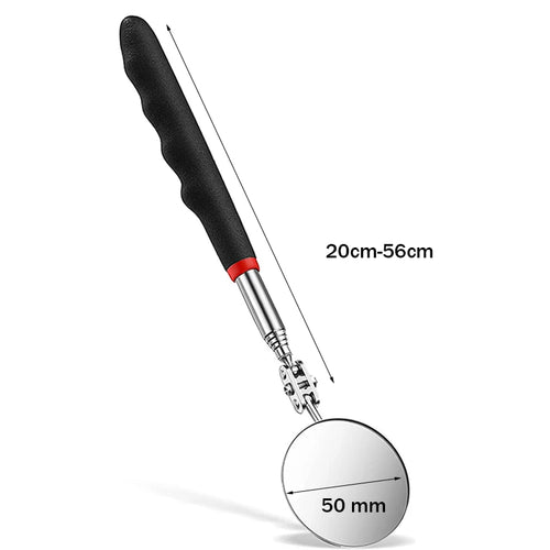 360° Inspection Mirror LED Light Telescoping Mirrors Extend Mechanic