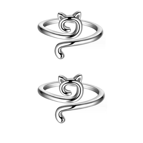 MIUSIE 2pcs Adjustable Knitting Crochet Loop Ring Knittied Yarn Guide