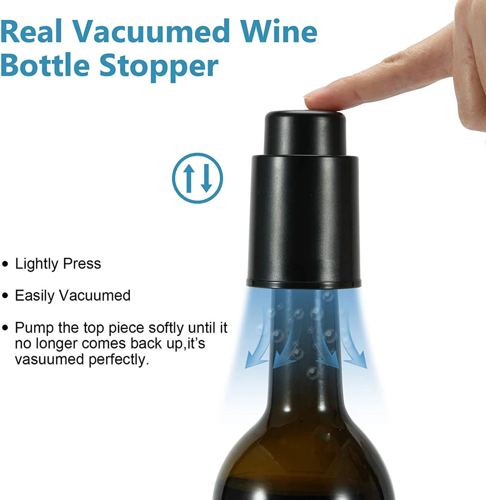 Wine Bottle Stoppers Reusable Wine Stoppers Vacuum Wine Preserver Wine