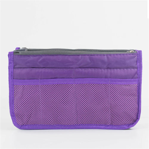 Multifunctional Bi-fold Storage Bag Double Zipper Large Capacity