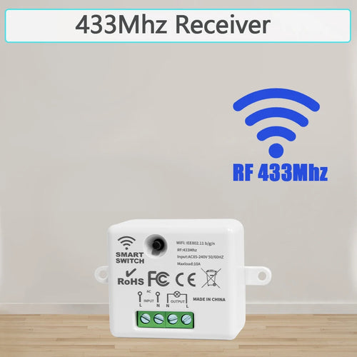 Wireless ON OFF Switch RF433 Module Remote Control Light Switch 1/2/3
