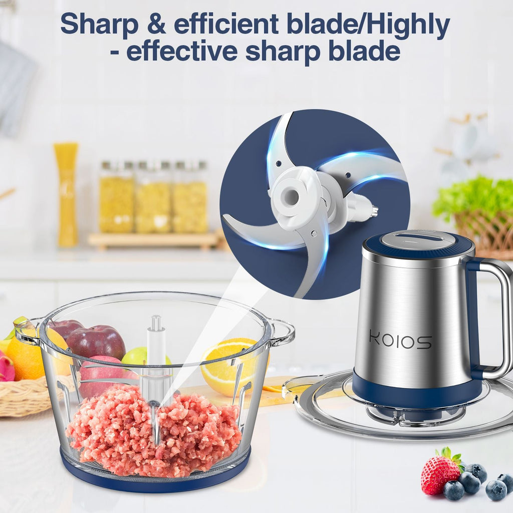 KOIOS 2L Electric Food Chopper Processor Vege Meat Grinder Mixer 2
