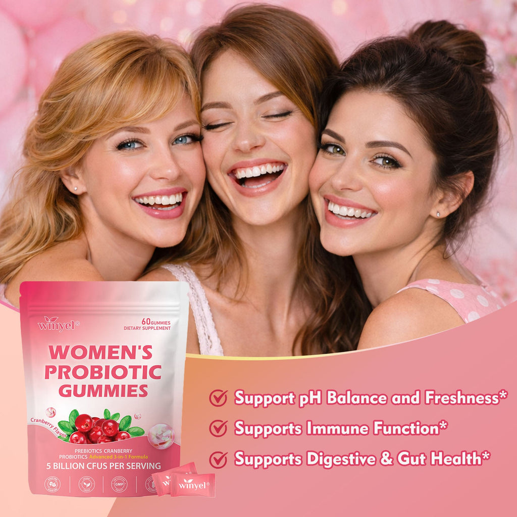 Cranberry Probiotic Gummies  Targets Body Odor, Women's Health, And PH