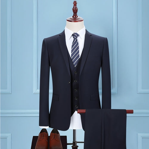 Veridien™ – Korean Slim Fit 3-Piece Suit